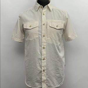 PATAGONIA MENS Cayo Largo II Beige Cotton Shirt S